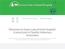 Tablet Screenshot of greenlakevet.com